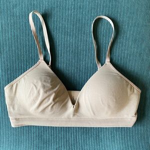 Form 360 fit wireless bra Third Love tan
